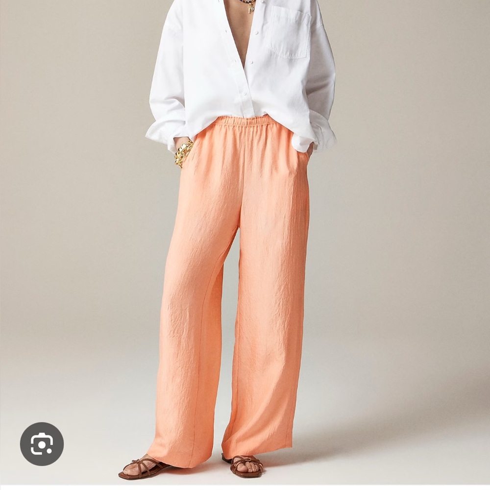 J. Crew Stratus satin textured pants - TXS